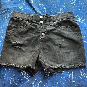 💜 NWOT Old Navy Black High Waisted Jean Shorts